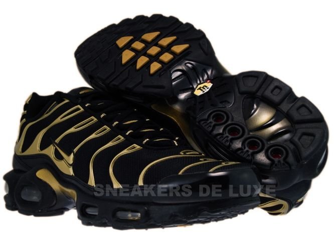 nike tn air max plus black team gold