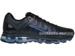 366718-008 Nike Air Max 2009+ Black/Black Blue Spark