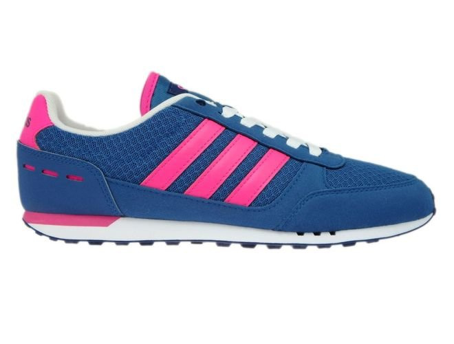 B74492 adidas City Racer W Core Blue Shock Pink Mystery Blue B74492 adidas NEO womens