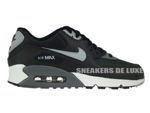 537384-003 Nike Air Max 90 Essential Black/Silver-Dark Grey-Black