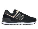 New Balance WL574MEA Black with Champagne Metallic