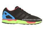 B34490 adidas ZX Flux Core Black / Core Black / Solar Green