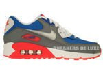 307793-407 Nike Air Max 90 Military Blue-Metallic Silver-White-Laser Rose