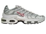 604133-113 Nike Air Max Plus TN 1 White/Silver-Varsity Red