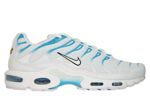 852630-105 Nike Air Max Plus TN 1 White/White-Lt Blue Fury