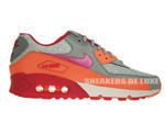 325213-034 Nike Air Max 90 Magnet Grey/Fuchsia Force-Bright Mango