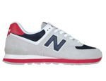 New Balance ML574MUB Rain Cloud with Team Red