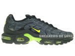 647315-070 Nike Air Max Plus TXT TN 1 Black/Volt-Dark Grey